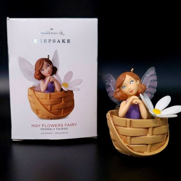 HALLMARK 2018 Ornament MAY FLOWERS FAIRY New 4th Friendly Fairy Series - Picture 1 of 12